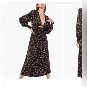 AFRM Viola Cutout Long Sleeve Midi Dress - Noir
Rose Garden - size small